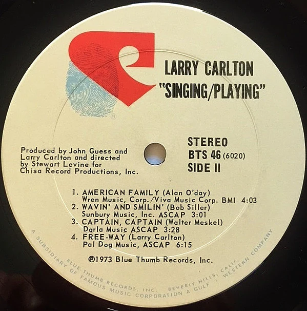 Larry Carlton - Singing / Playing (LP, Album, Ter) (Very Good Plus (VG+)) - Image 5