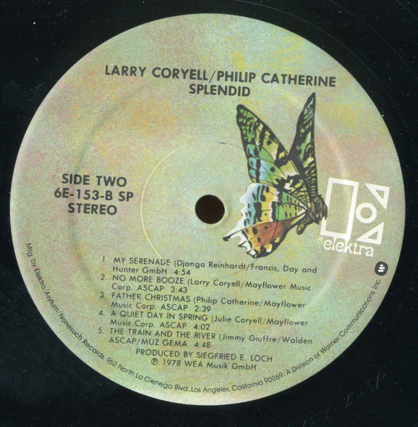 Larry Coryell / Philip Catherine - Splendid (LP, Album, Spe) (Very Good Plus (VG+)) - Image 3