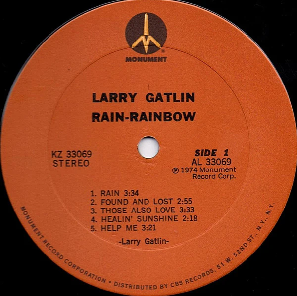 Larry Gatlin - Rain Rainbow (LP, Album) (Very Good (VG)) - Image 3