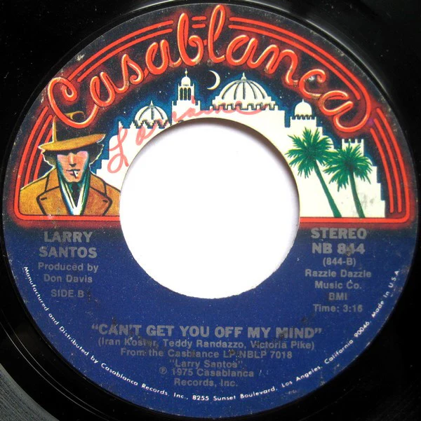 Larry Santos - We Can't Hide It Anymore (7", Single) (Very Good (VG)) - Image 2