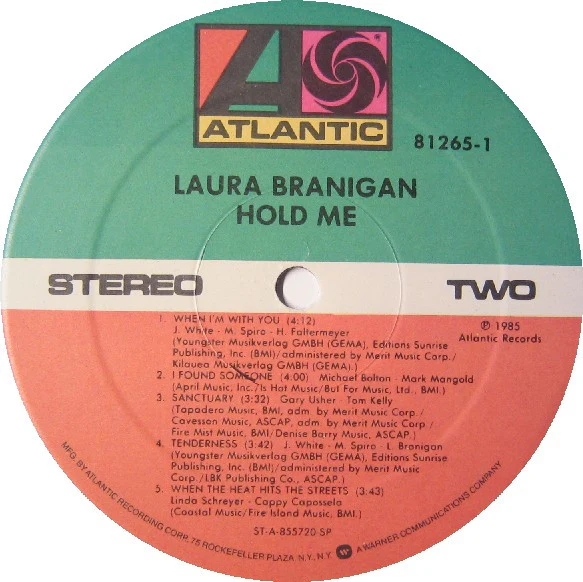 Laura Branigan - Hold Me (LP, Album) (Good Plus (G+)) - Image 4