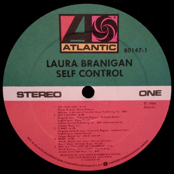 Laura Branigan - Self Control (LP, Album, SP ) (Very Good Plus (VG+)) - Image 3