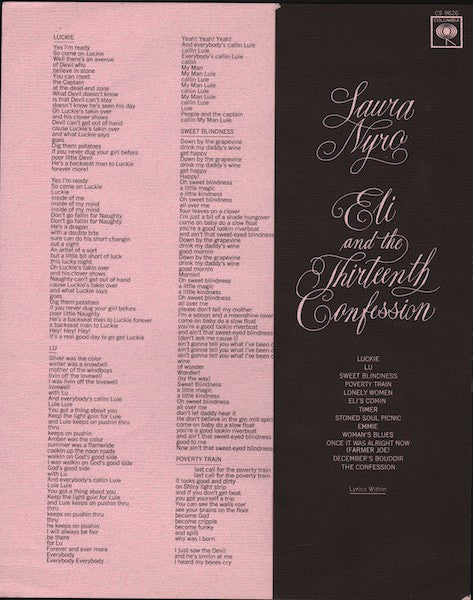 Laura Nyro - Eli And The Thirteenth Confession (LP, Album, Ter) (Very Good (VG)) - Image 5