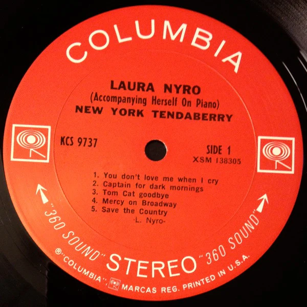 Laura Nyro - New York Tendaberry (LP, Album) (Very Good Plus (VG+)) - Image 3