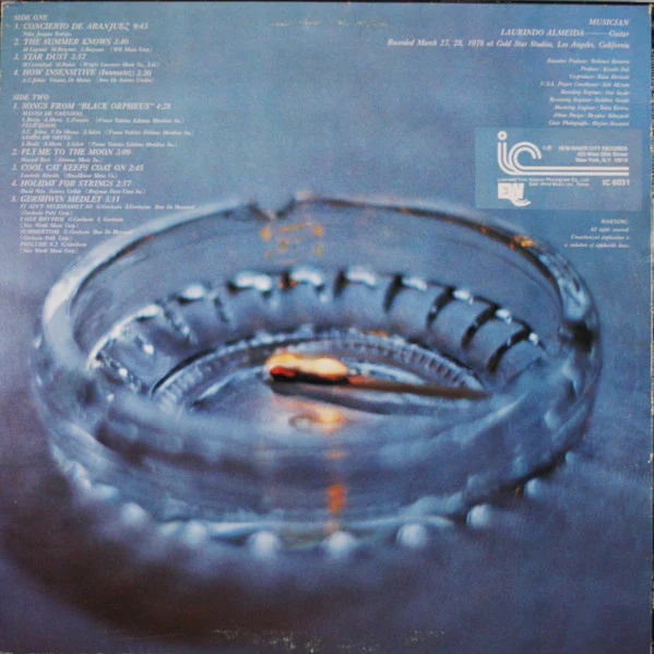 Laurindo Almeida - Concierto De Aranjuez (LP, Album) (Very Good Plus (VG+)) - Image 2
