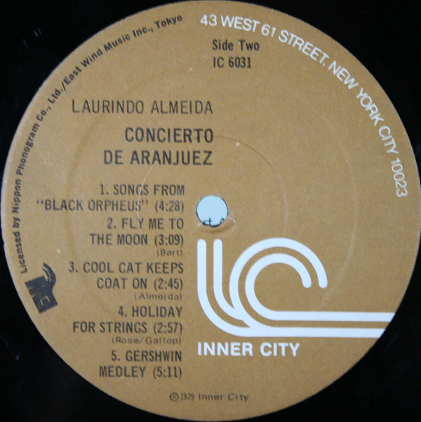Laurindo Almeida - Concierto De Aranjuez (LP, Album) (Very Good Plus (VG+)) - Image 4