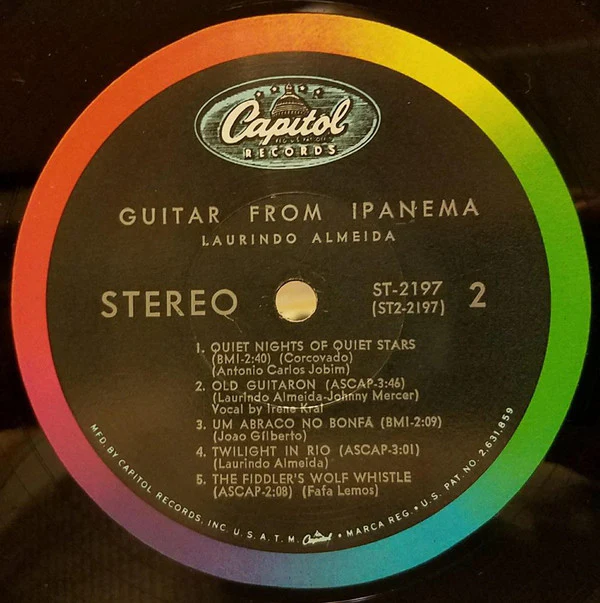 Laurindo Almeida - Guitar From Ipanema (LP, Album) (Very Good Plus (VG+)) - Image 3