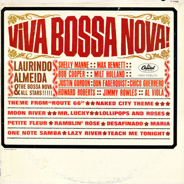 Laurindo Almeida & The Bossa Nova Allstars - Viva Bossa Nova! (LP, Album, Mono) (Very Good Plus (VG+))