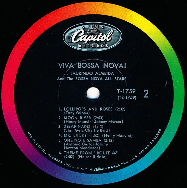 Laurindo Almeida & The Bossa Nova Allstars - Viva Bossa Nova! (LP, Album, Mono) (Very Good Plus (VG+)) - Image 4