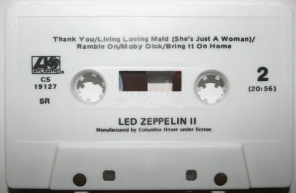 Led Zeppelin - Led Zeppelin II (Cass, Album, Club, RE, SR) (Very Good Plus (VG+)) - Image 5