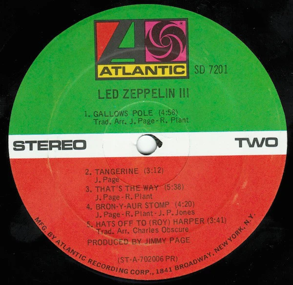 Led Zeppelin - Led Zeppelin III (LP, Album, PR ) (Very Good Plus (VG+)) - Image 5