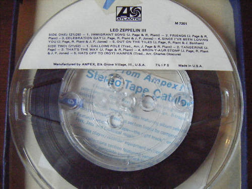 Led Zeppelin - Led Zeppelin III (Reel, 4tr Stereo, 7" Reel, Album) (Very Good Plus (VG+)) - Image 3