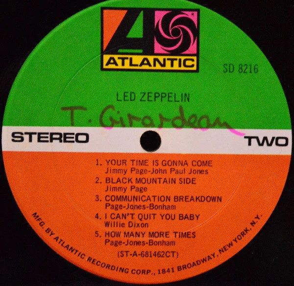 Led Zeppelin - Led Zeppelin (LP, Album, CT ) (Very Good (VG)) - Image 4