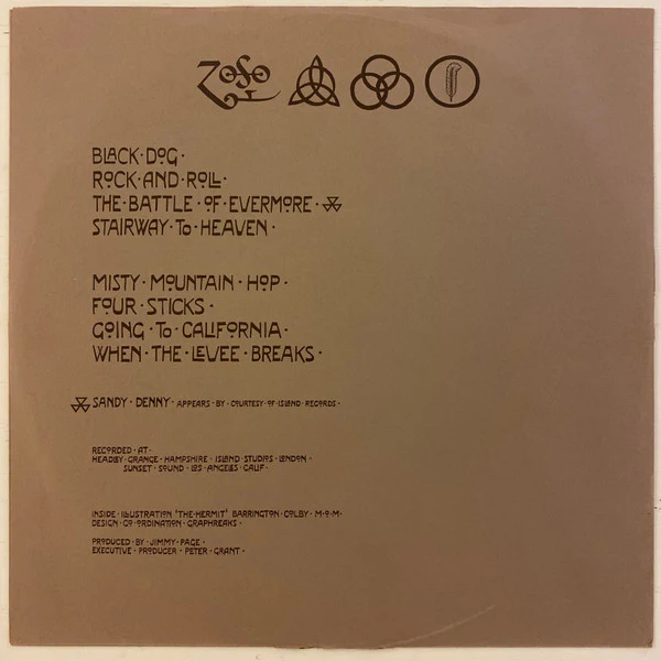 Led Zeppelin - Untitled (LP, Album, Club, Ver) (Very Good Plus (VG+)) - Image 4