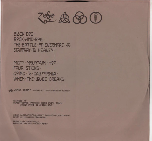 Led Zeppelin - Untitled (LP, Album, RE, RI ) (Very Good (VG)) - Image 5