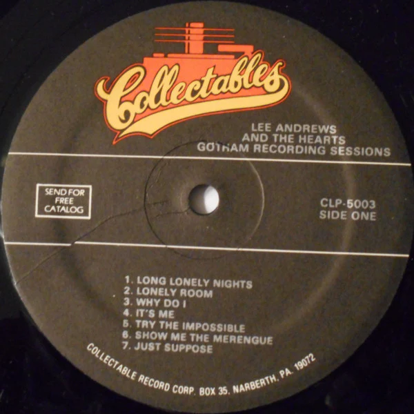 Lee Andrews & The Hearts - Gotham Recording Sessions (LP, Album, Comp) (Mint (M)) NEW & SEALED - Image 3