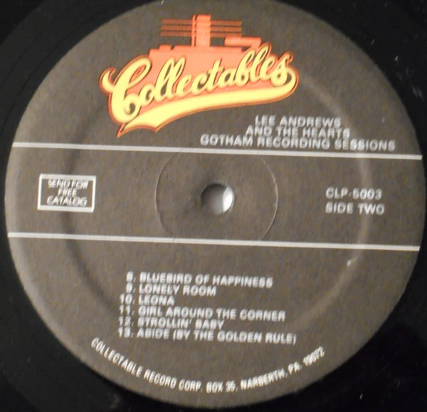 Lee Andrews & The Hearts - Gotham Recording Sessions (LP, Album, Comp) (Mint (M)) NEW & SEALED - Image 4