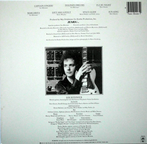 Lee Ritenour - Captain Fingers (LP, Album, RE, Pit) (Very Good Plus (VG+)) - Image 2
