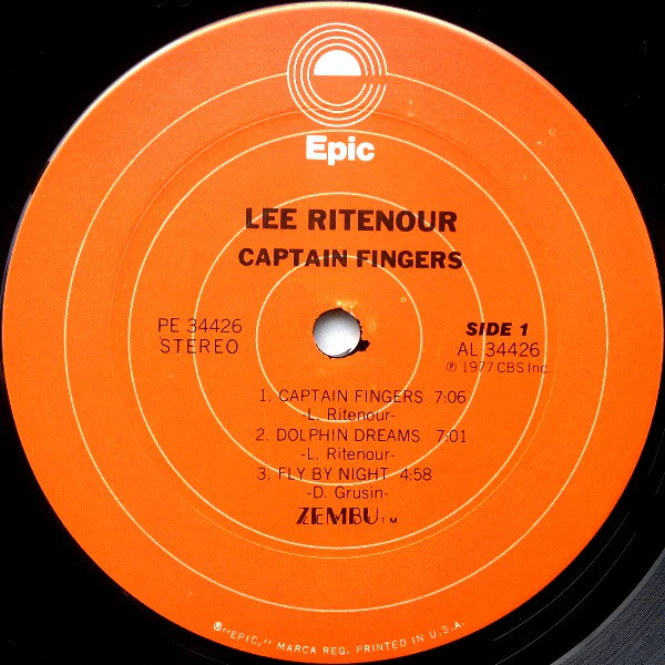 Lee Ritenour - Captain Fingers (LP, Album) (Very Good Plus (VG+)) - Image 3