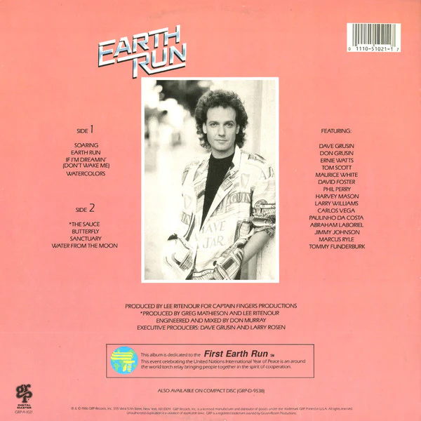 Lee Ritenour - Earth Run (LP, Album) (Very Good (VG)) - Image 2