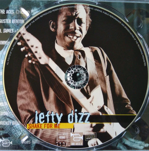 Lefty Dizz featuring Big Moose Walker* - Shake For Me (CD, Album, RE, RM) (Near Mint (NM or M-)) - Image 3