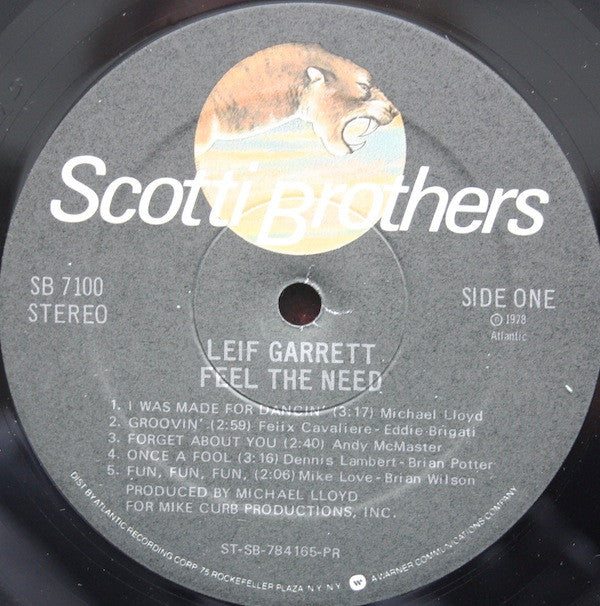 Leif Garrett - Feel The Need (LP, Album, PR-) (Very Good Plus (VG+)) - Image 4