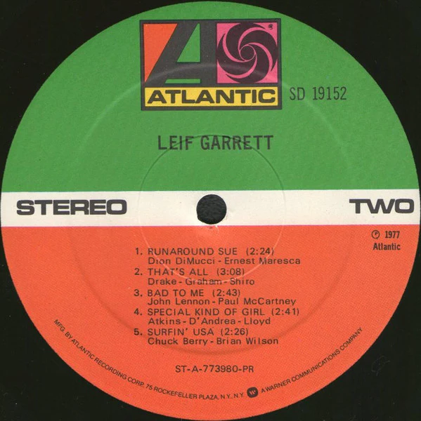 Leif Garrett - Leif Garrett (LP, Album, PR) (Very Good (VG)) - Image 4