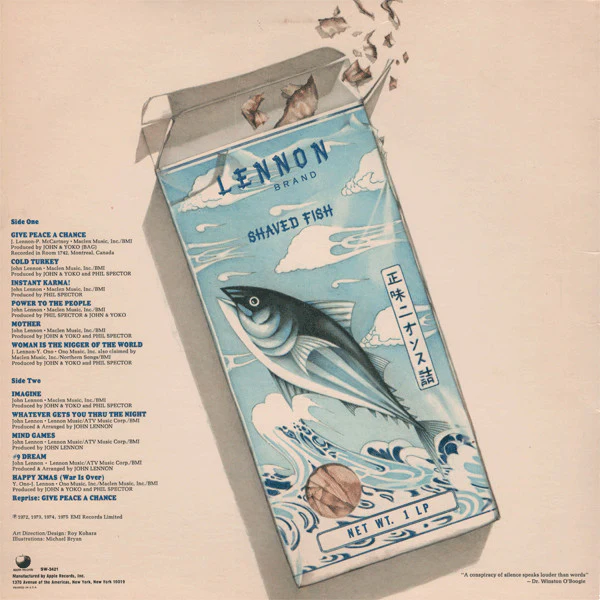 John Lennon / The Plastic Ono Band - Shaved Fish (LP, Comp, Win) (Near Mint (NM or M-)) - Image 2
