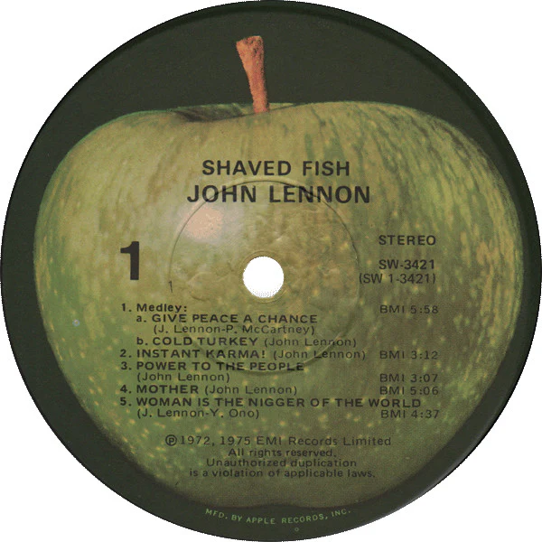 John Lennon / The Plastic Ono Band - Shaved Fish (LP, Comp, Win) (Near Mint (NM or M-)) - Image 3