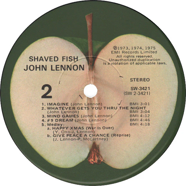 John Lennon / The Plastic Ono Band - Shaved Fish (LP, Comp, Win) (Near Mint (NM or M-)) - Image 4