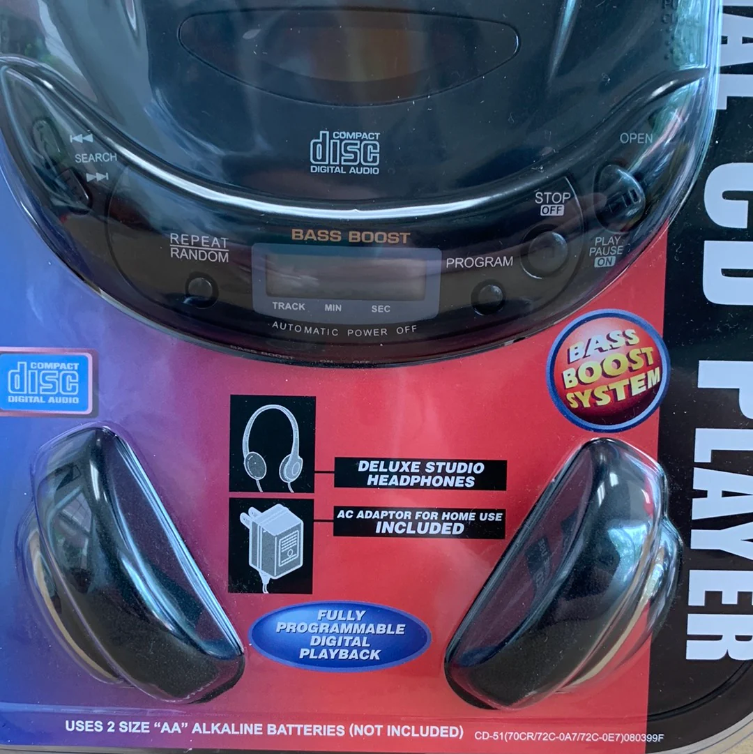 Lenoxx Sound CD-51 Portable CD Player *New Old Stock *Headphones - Image 3
