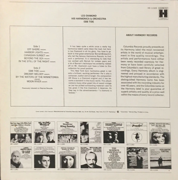 Leo Diamond - Leo Diamond And His Orchestra - Ebb Tide (LP, Album, RE) (Very Good Plus (VG+)) - Image 2