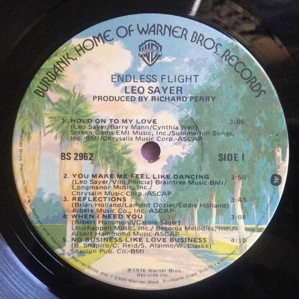 Leo Sayer - Endless Flight (LP, Album, Jac) (Very Good Plus (VG+)) - Image 5