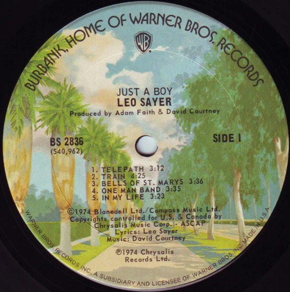Leo Sayer - Just A Boy (LP, Album, San) (Very Good (VG)) - Image 3