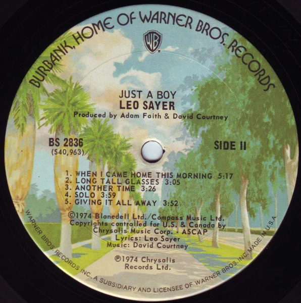 Leo Sayer - Just A Boy (LP, Album, San) (Very Good (VG)) - Image 4