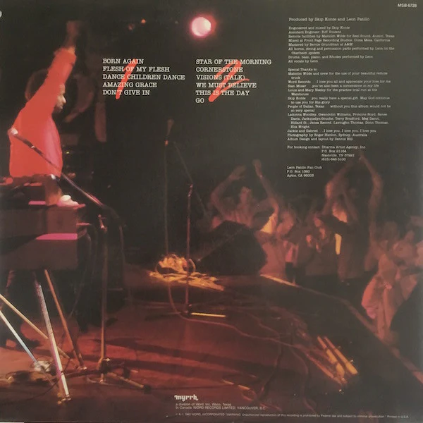 Leon Patillo - Live Experience (LP, Album) (Near Mint (NM or M-)) - Image 2