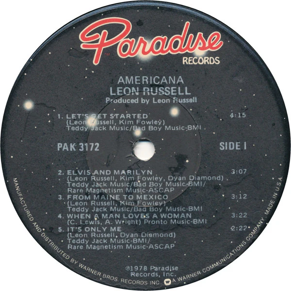 Leon Russell - Americana (LP, Album) (Very Good Plus (VG+)) - Image 3