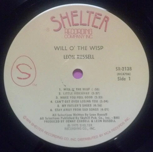 Leon Russell - Will O' The Wisp (LP, Album, Glo) (Near Mint (NM or M-)) - Image 3