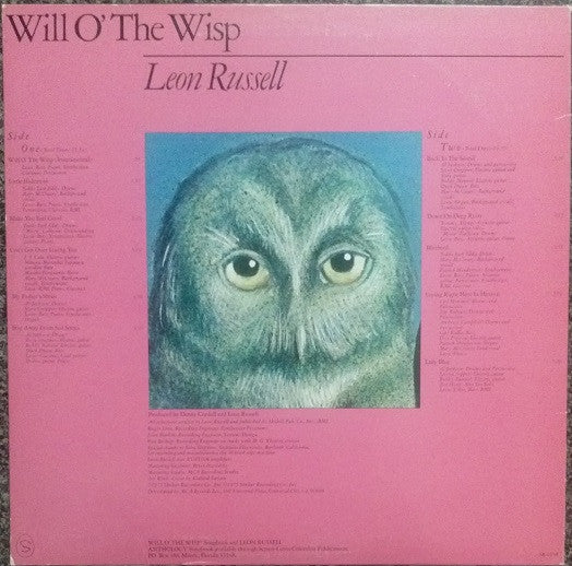 Leon Russell - Will O' The Wisp (LP, Album, Glo) (Very Good Plus (VG+)) - Image 2