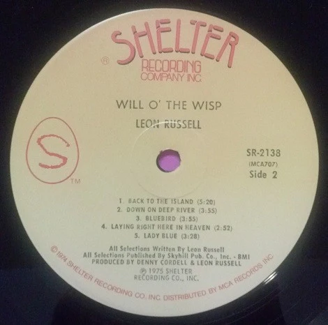 Leon Russell - Will O' The Wisp (LP, Album, Glo) (Very Good Plus (VG+)) - Image 4
