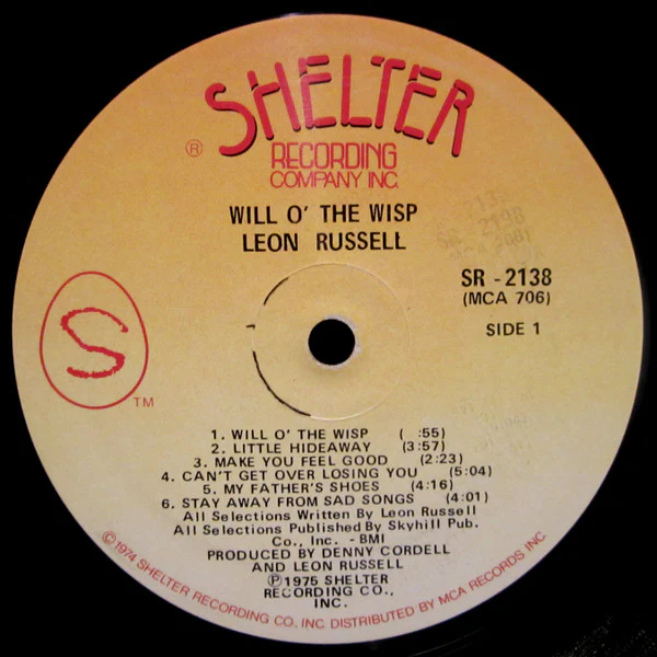 Leon Russell - Will O' The Wisp (LP, Album, Glo) (Very Good Plus (VG+)) - Image 4