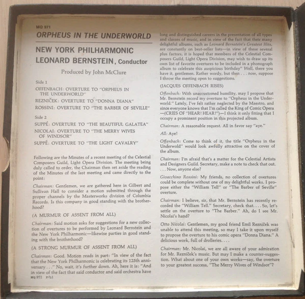 Leonard Bernstein, New York Philharmonic - Orpheus In The Underworld And Other Favorite Overtures (Reel, 4tr Stereo, 7" Reel, Album) (Very Good Plus (VG+)) - Image 5