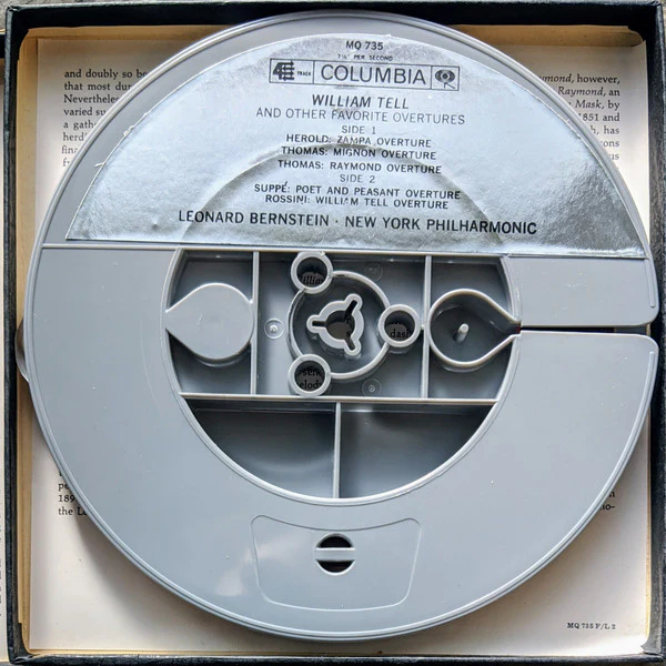 Leonard Bernstein, New York Philharmonic - William Tell And Other Favorite Overtures (Reel, 4tr Stereo, 7" Reel, Album) (Very Good Plus (VG+)) - Image 2