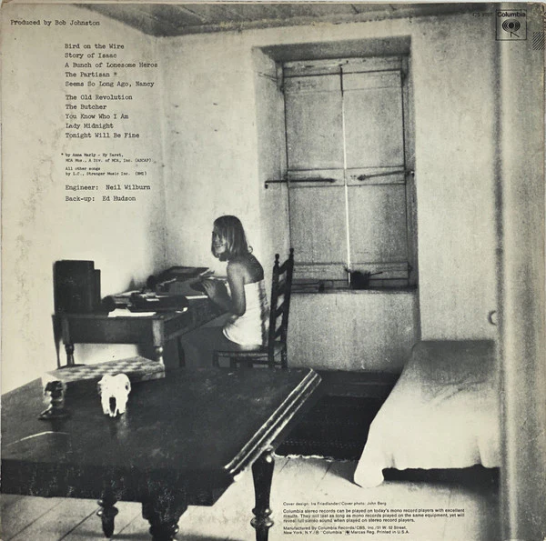 Leonard Cohen - Songs From A Room (LP, Album, San) (Very Good Plus (VG+)) - Image 2