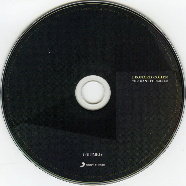 Leonard Cohen - You Want It Darker (CD, Album, Dig) (Near Mint (NM or M-)) - Image 3