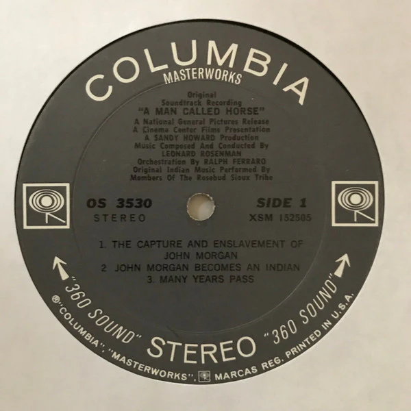 Leonard Rosenman - A Man Called Horse (Original Soundtrack Recording) (LP, Album, Pit) (Very Good Plus (VG+)) - Image 3