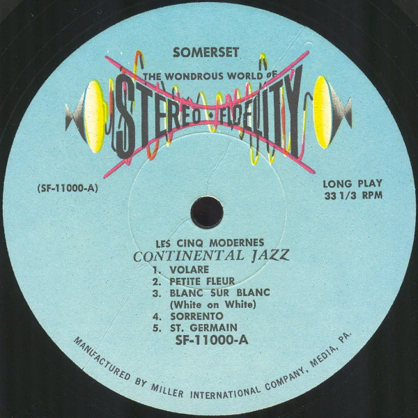 Les Cinq Modernes - Continental Jazz (LP, Album) (Very Good (VG)) - Image 3