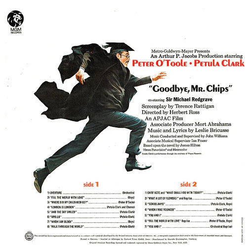 Leslie Bricusse, Peter O'Toole - Goodbye, Mr. Chips (LP, Album) (Very Good Plus (VG+)) - Image 2
