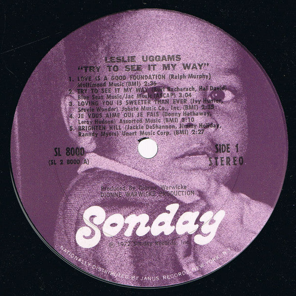 Leslie Uggams - Try To See It My Way (LP, Album, Gat) (Very Good (VG)) - Image 3