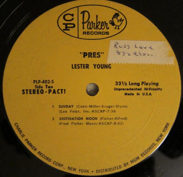 Lester Young - Pres (LP) (Very Good (VG)) - Image 4